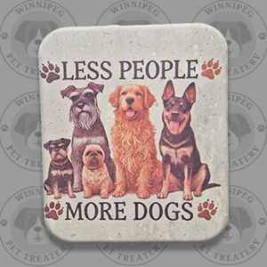 Corian® Pet Signs - Less People More Dogs