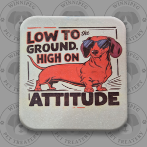 Corian® Pet Signs - Low to the Ground High on Attitude